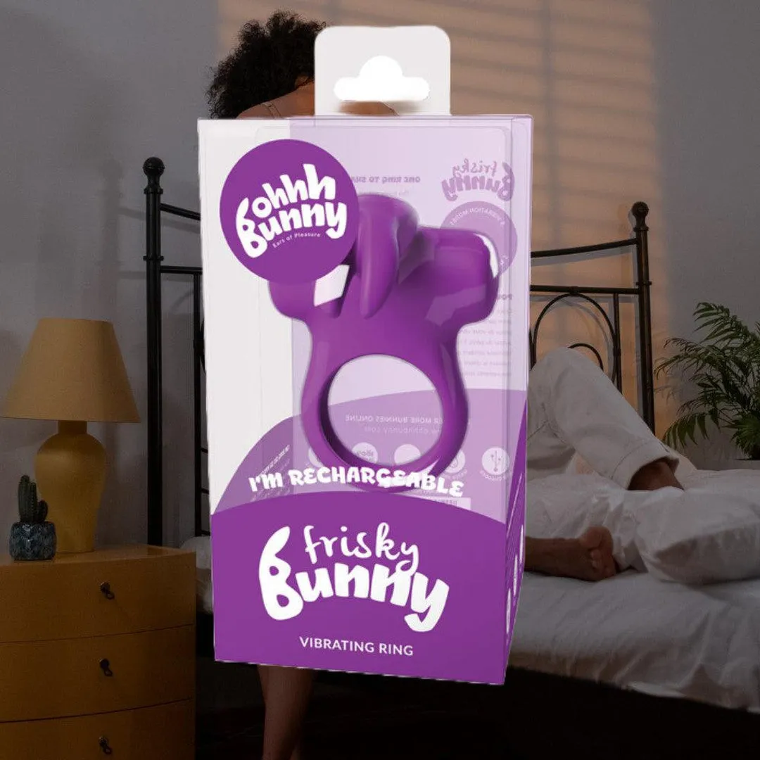 VeDO Frisky Bunny Vibrating Cock Ring - Purple