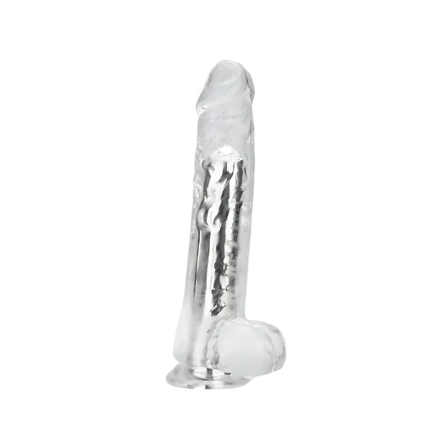 Vibrator LOVING JOY 7 Remote Vibrating Dildo. cu telecomandă și ventuză pentru fixare. 10 funcții de vibrație. transparent
