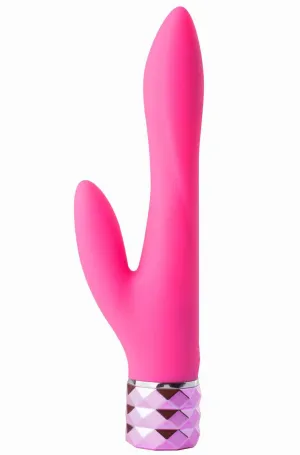 Victoria Silicone Dual Vibe in Neon Pink