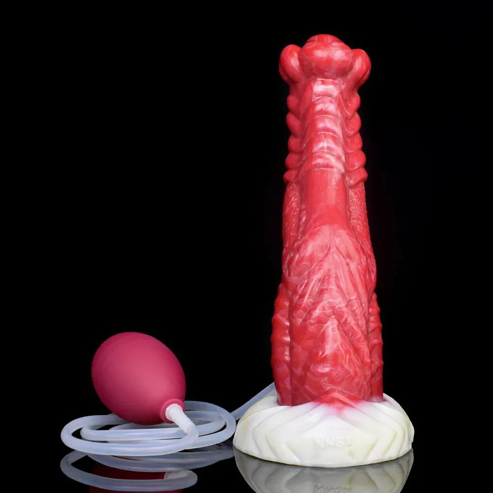 Water Jet Monster Dildo Butt Plug - Squirting Silicone Anal Dildos Female Sex Toys