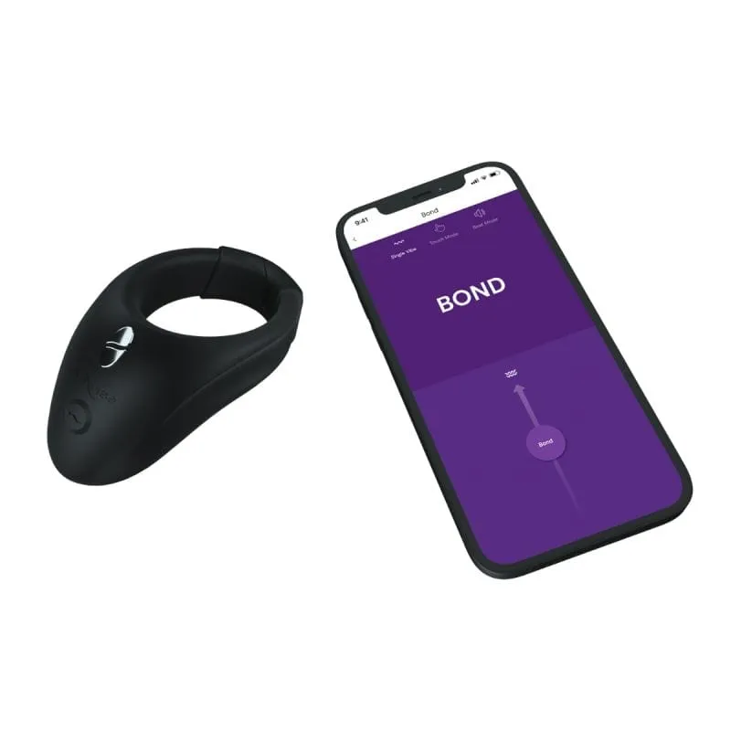 WE VIBE - Bond App-Controlled Remote Control Silicone Cock Ring (Black)