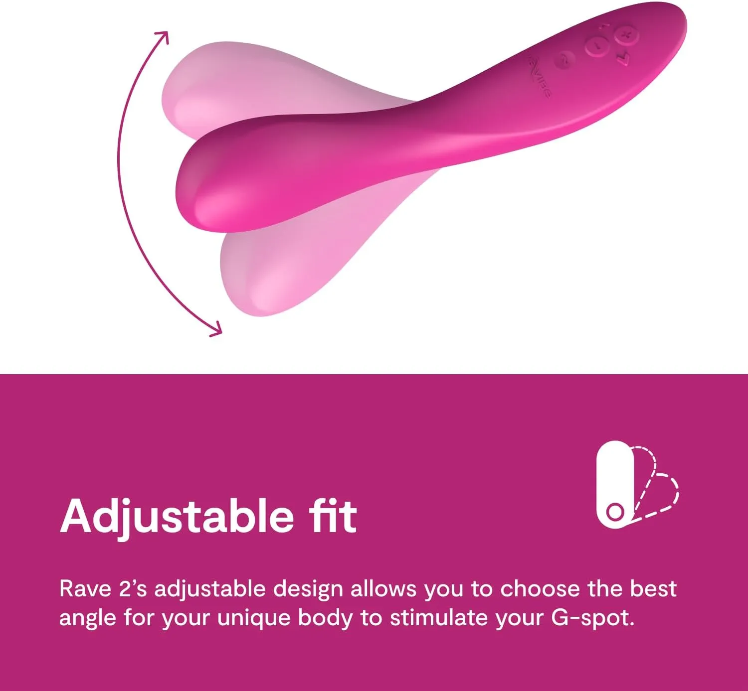 WE VIBE - Rave 2 App-Controlled Vibrating G Spot Dildo