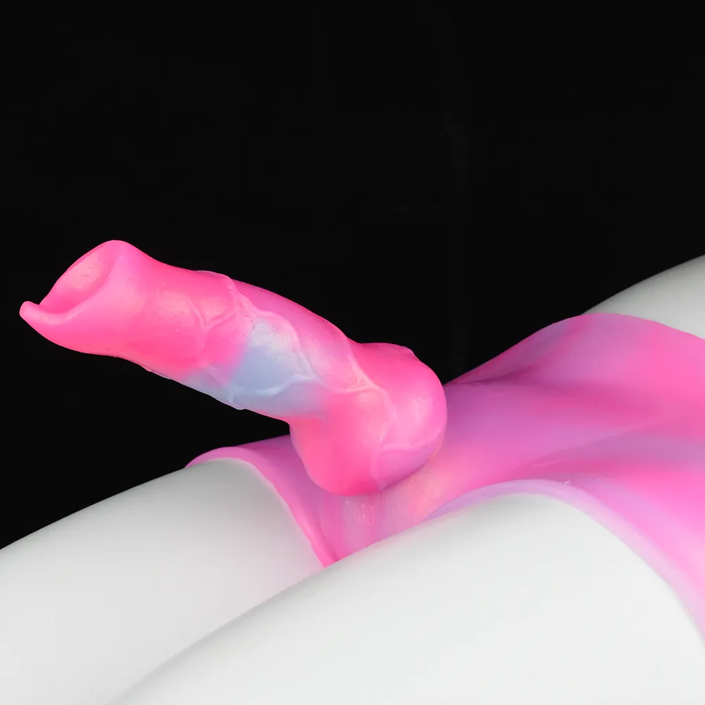 Wearable Strap-on Dildo Pants - Pink Fantasy Dildos Box Brief Sex Toys for Women Lesbian