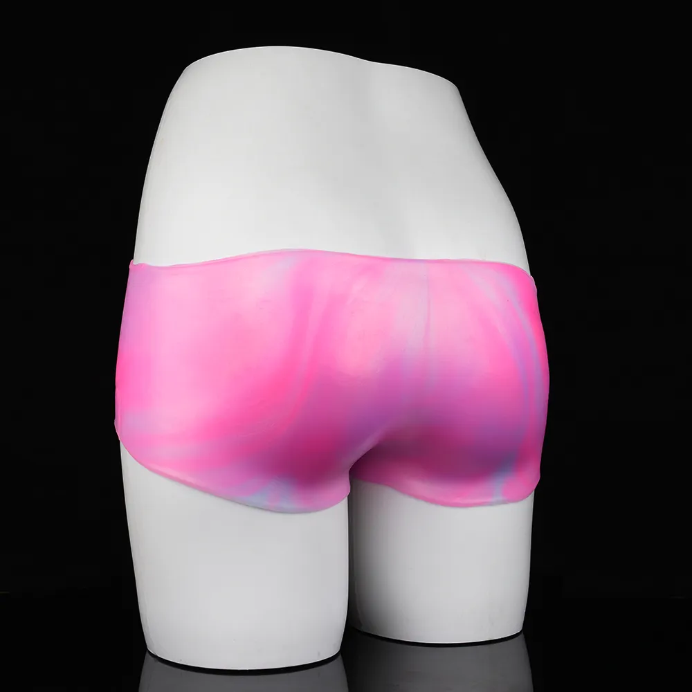Wearable Strap-on Dildo Pants - Pink Fantasy Dildos Box Brief Sex Toys for Women Lesbian