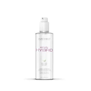 Wicked Simply Hybrid Water and Silicone Based Lubricant  4 oz