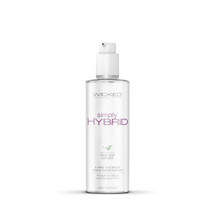 Wicked Simply Hybrid Water and Silicone Based Lubricant  4 oz