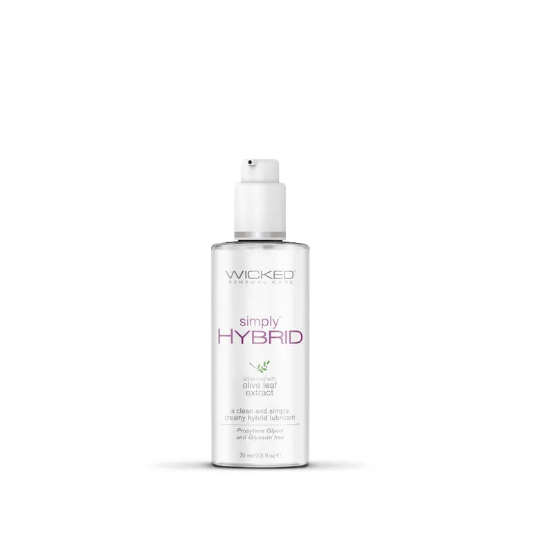 Wicked Simply Hybrid Water and Silicone Lubricant 2.3 oz
