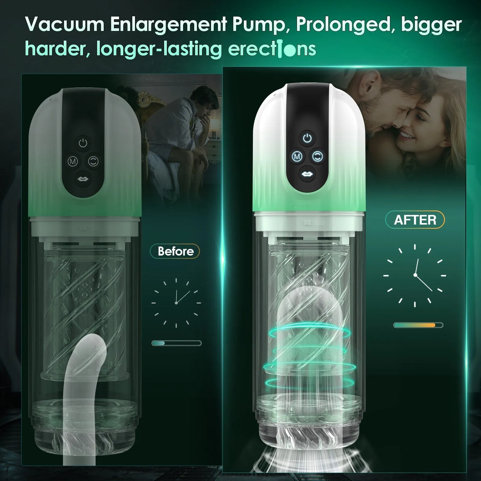 Winks | 2 in 1 Penis Pump Enlargement Training  Male Masturbator