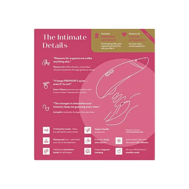 Womanizer - Premium 2 Clitoral Air Stimulator