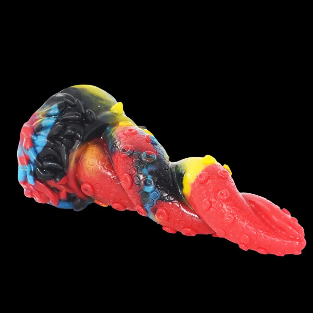 YOCY Ancient Mythical Yellow Dragon Tentacle Dildo