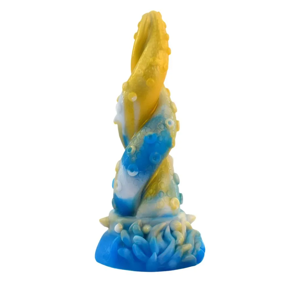 YOCY Ancient Mythical Yellow Dragon Tentacle Dildo