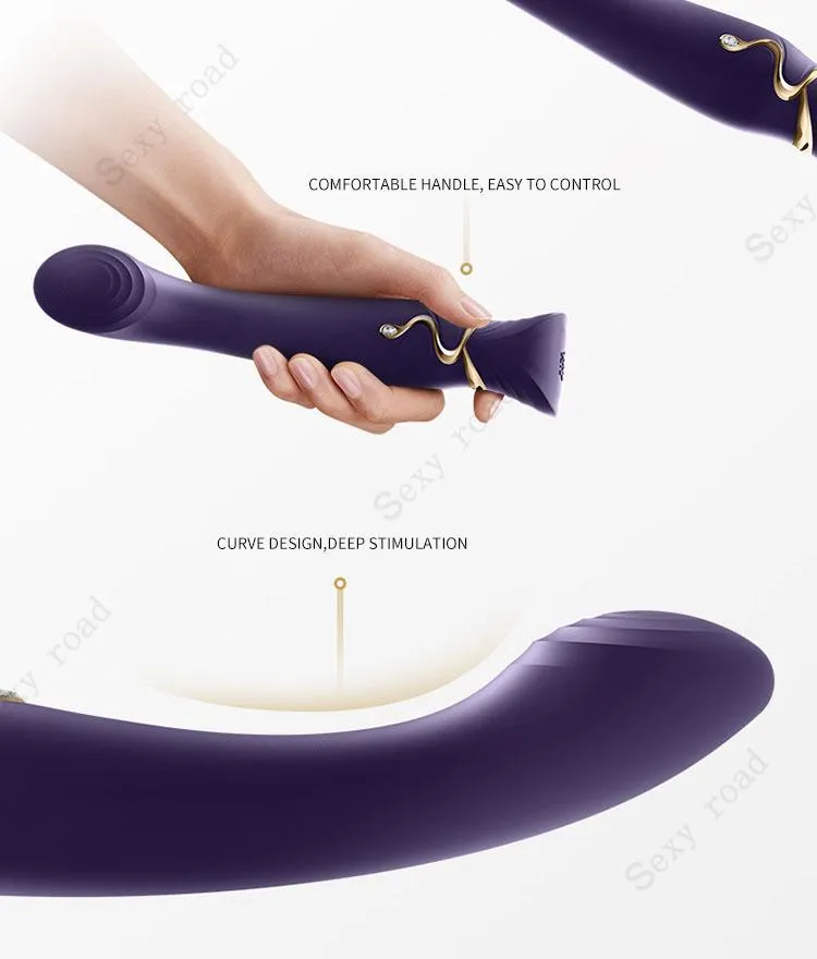 ZALO Queen Set G-spot PulseWave Vibrator with Suction Sleeve