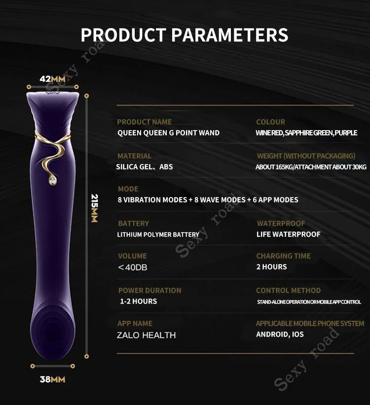ZALO Queen Set G-spot PulseWave Vibrator with Suction Sleeve