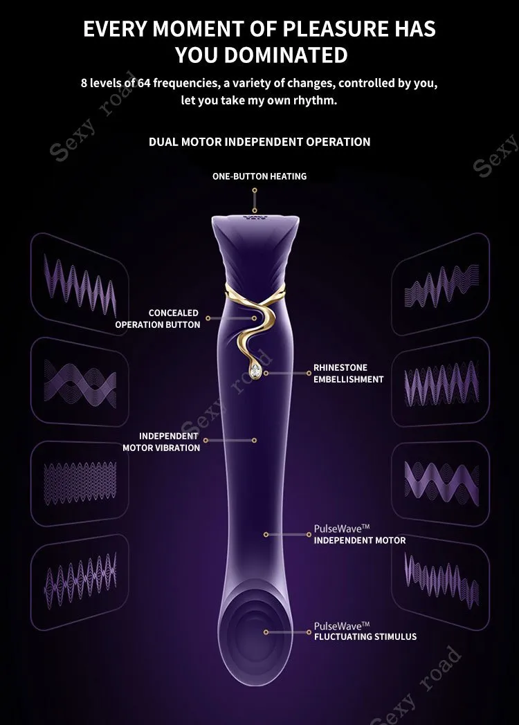 ZALO Queen Set G-spot PulseWave Vibrator with Suction Sleeve