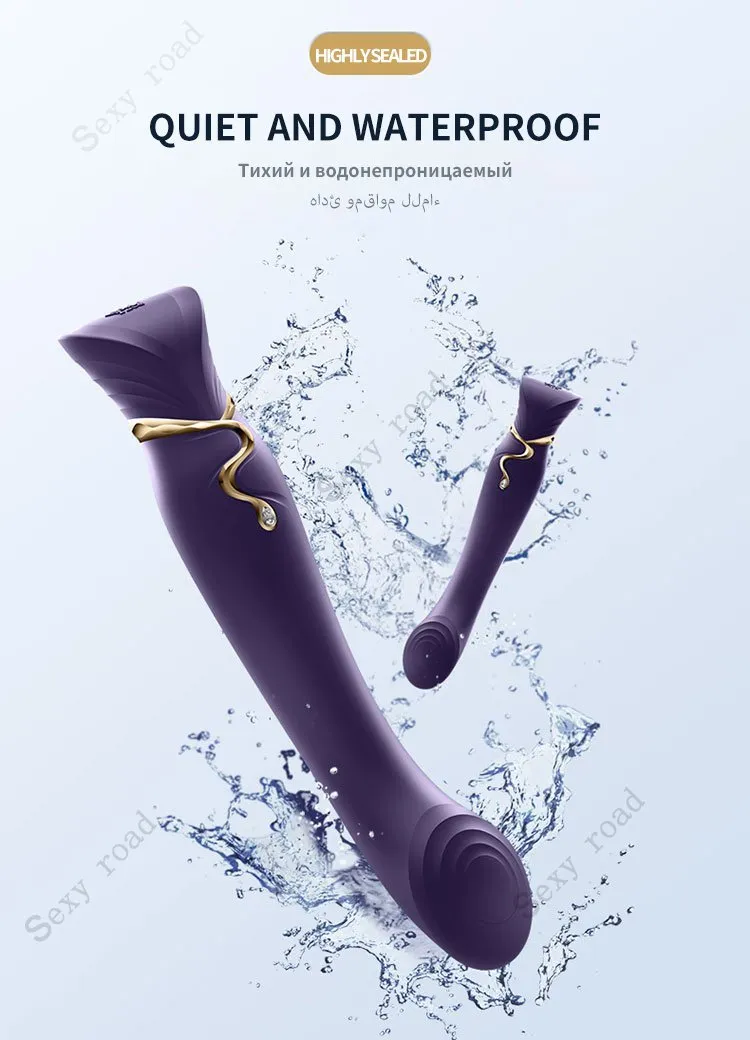 ZALO Queen Set G-spot PulseWave Vibrator with Suction Sleeve