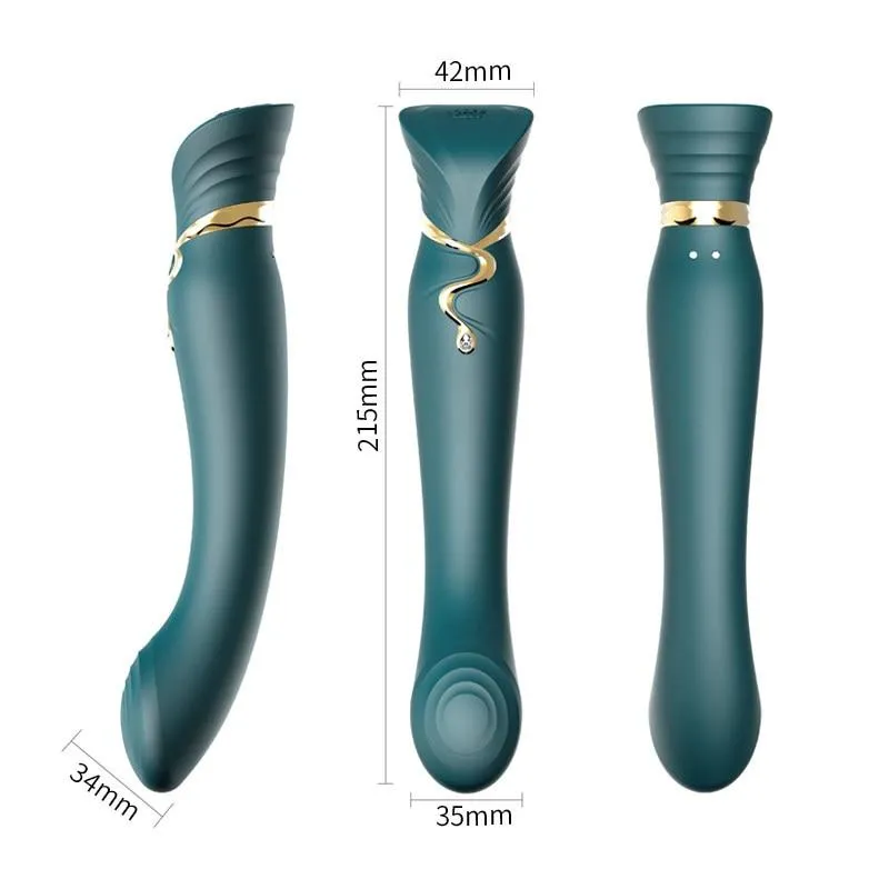 ZALO Queen Set G-spot PulseWave Vibrator with Suction Sleeve