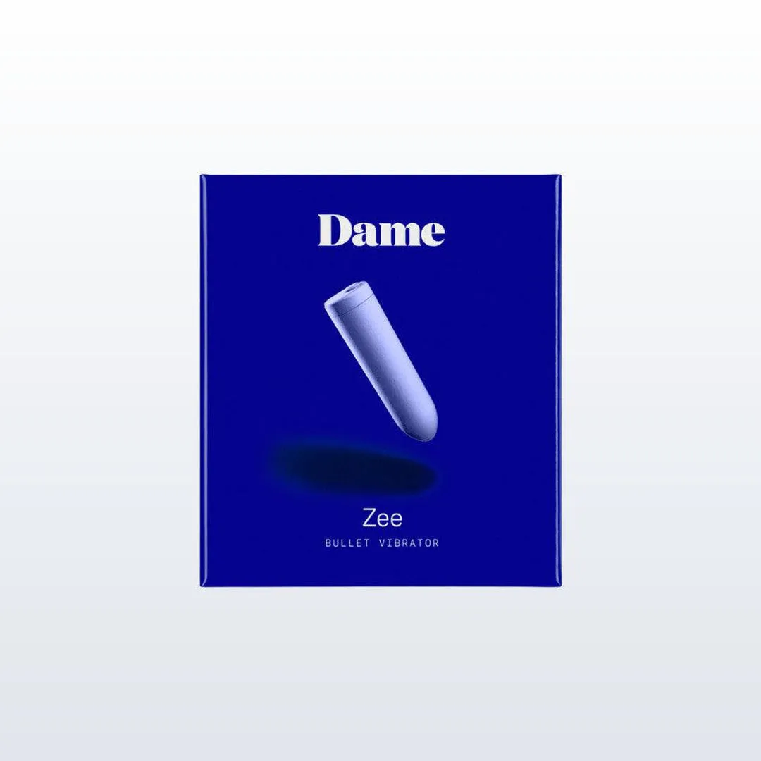 Zee Bullet Portable Clitoral Vibrator by Dame - Periwinkle